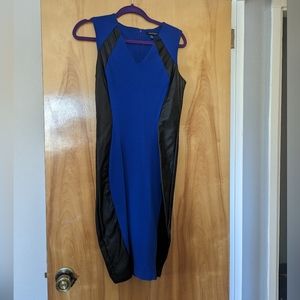 Eva Longoria brand Blue Black dress